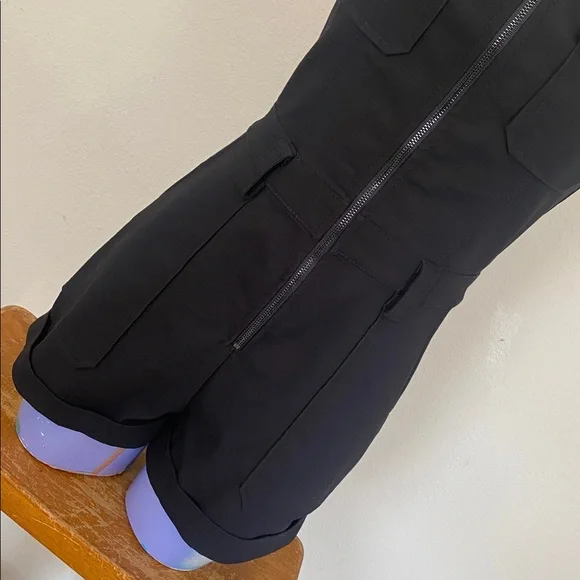 Guess Black Sleeveless Romper with Front Zip - Picture 6 of 16